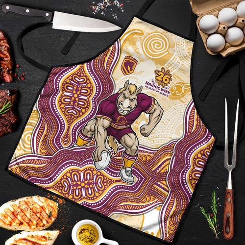 Brisbane Broncos NAIDOC Week 2026 Apron First Nations of Australia Aboriginal Mascot Rugby