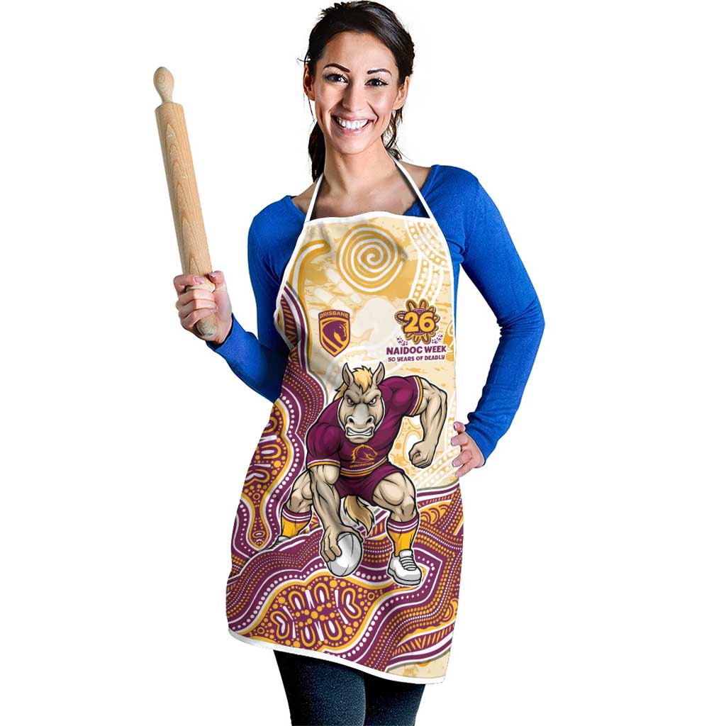 Brisbane Broncos NAIDOC Week 2026 Apron First Nations of Australia Aboriginal Mascot Rugby