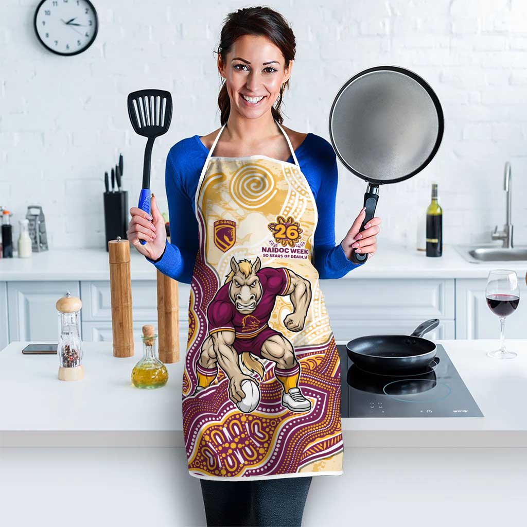 Brisbane Broncos NAIDOC Week 2026 Apron First Nations of Australia Aboriginal Mascot Rugby