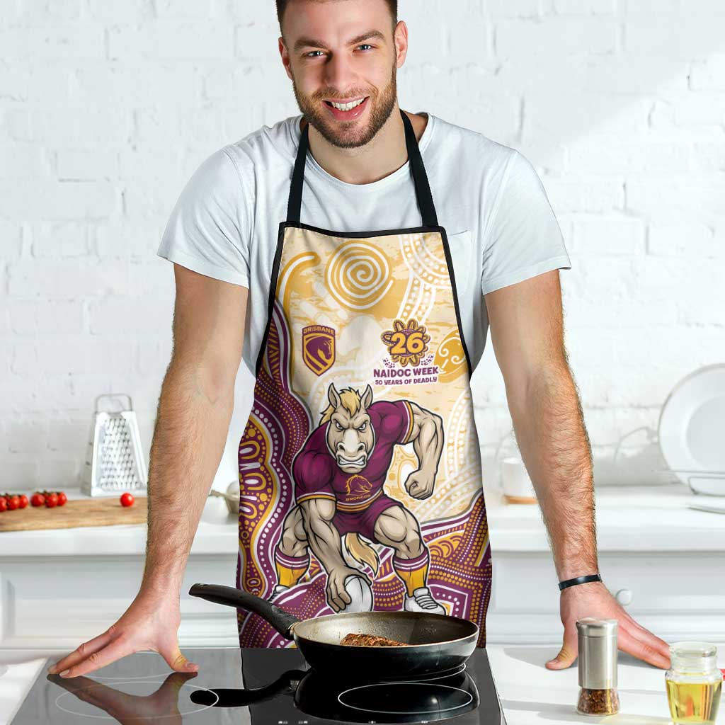 Brisbane Broncos NAIDOC Week 2026 Apron First Nations of Australia Aboriginal Mascot Rugby