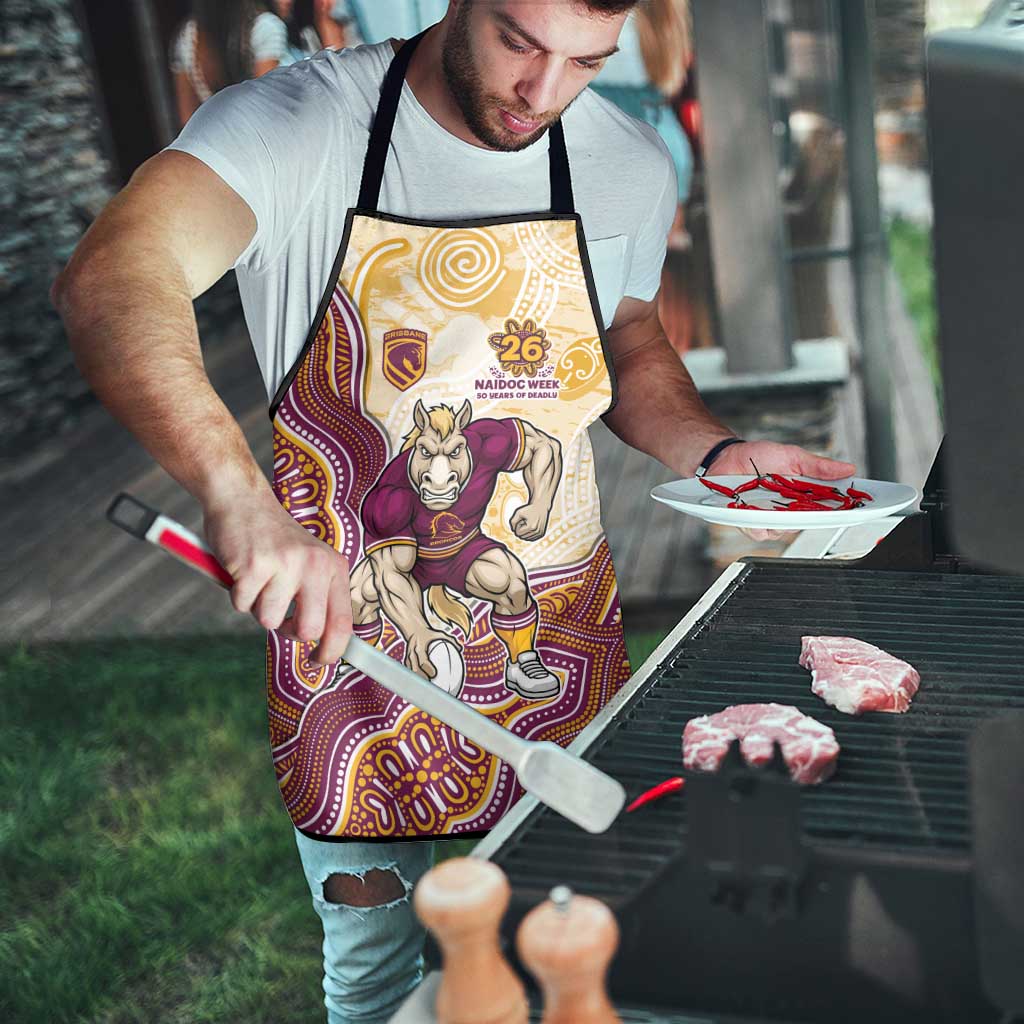 Brisbane Broncos NAIDOC Week 2026 Apron First Nations of Australia Aboriginal Mascot Rugby