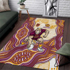 Brisbane Broncos NAIDOC Week 2026 Area Rug First Nations of Australia Aboriginal Mascot Rugby
