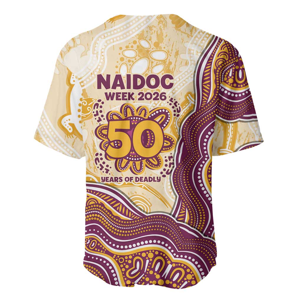 Brisbane Broncos NAIDOC Week 2026 Baseball Jersey First Nations of Australia Aboriginal Mascot Rugby