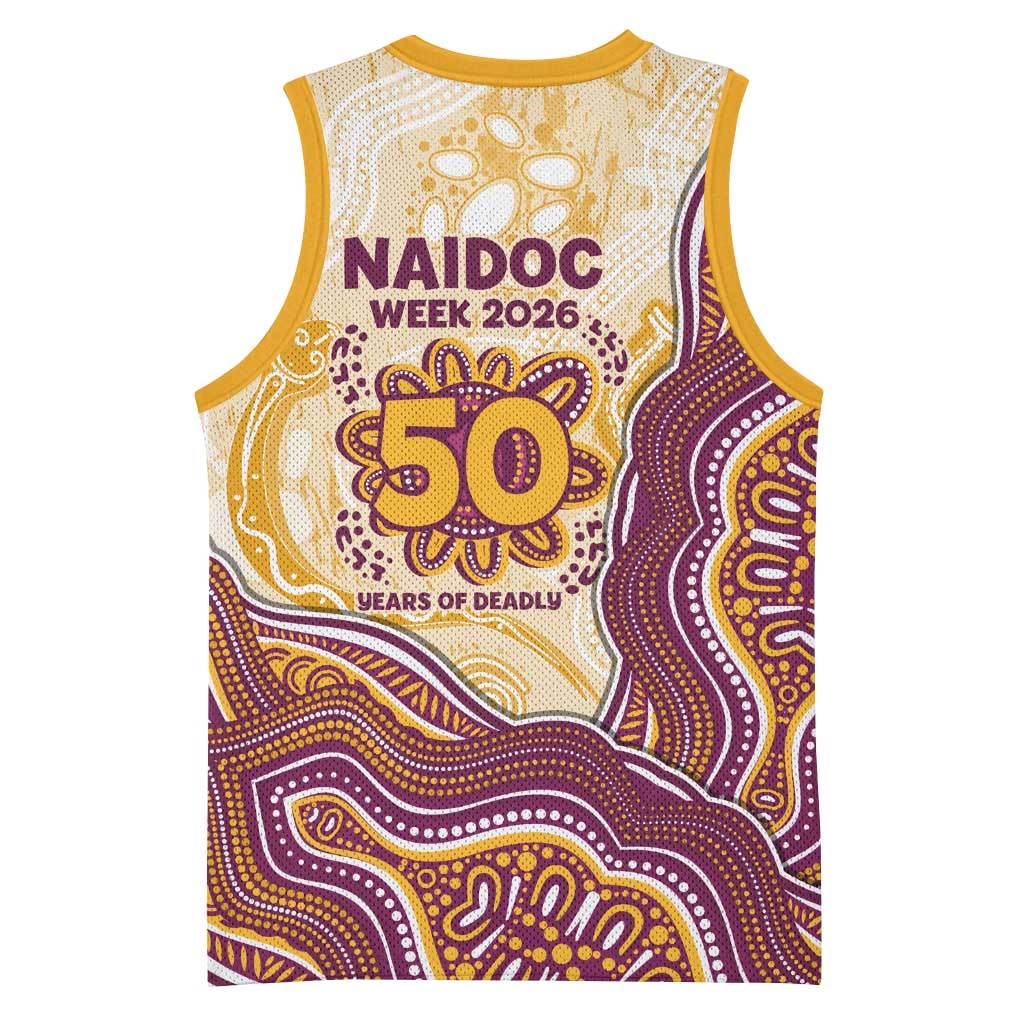 Brisbane Broncos NAIDOC Week 2026 Basketball Jersey First Nations of Australia Aboriginal Mascot Rugby