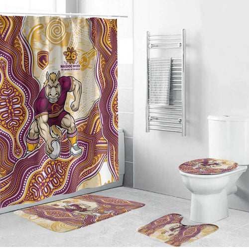 Brisbane Broncos NAIDOC Week 2026 Bathroom Set First Nations of Australia Aboriginal Mascot Rugby