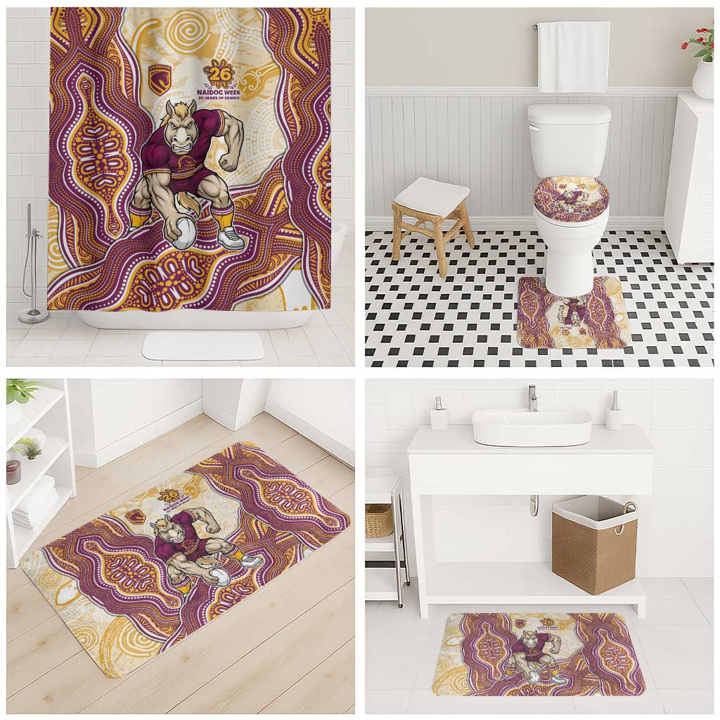 Brisbane Broncos NAIDOC Week 2026 Bathroom Set First Nations of Australia Aboriginal Mascot Rugby