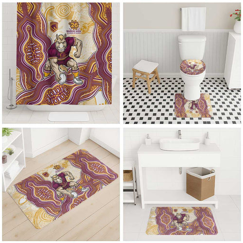 Brisbane Broncos NAIDOC Week 2026 Bathroom Set First Nations of Australia Aboriginal Mascot Rugby