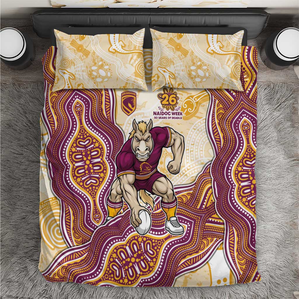 Brisbane Broncos NAIDOC Week 2026 Bedding Set First Nations of Australia Aboriginal Mascot Rugby