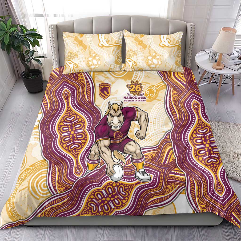 Brisbane Broncos NAIDOC Week 2026 Bedding Set First Nations of Australia Aboriginal Mascot Rugby