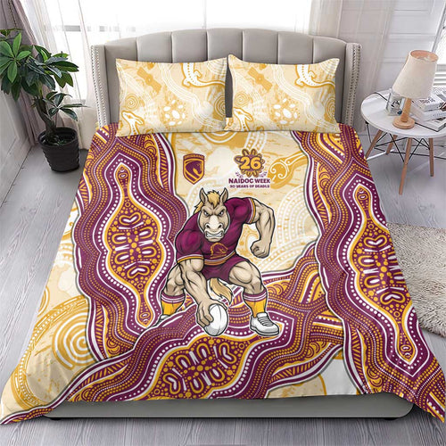 Brisbane Broncos NAIDOC Week 2026 Bedding Set First Nations of Australia Aboriginal Mascot Rugby