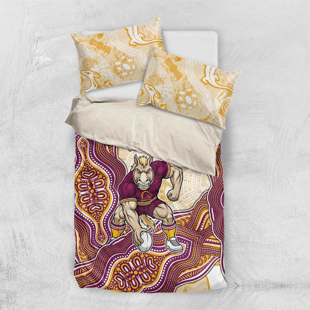 Brisbane Broncos NAIDOC Week 2026 Bedding Set First Nations of Australia Aboriginal Mascot Rugby