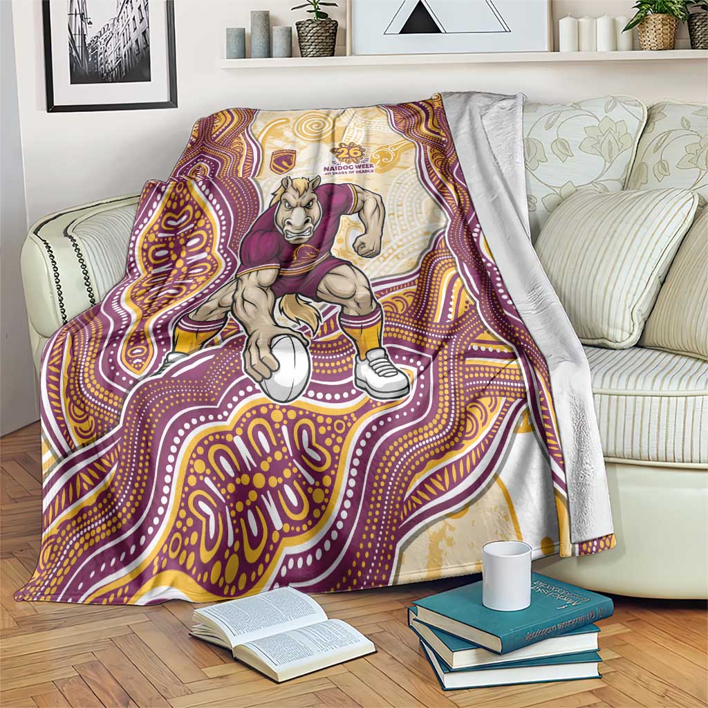 Brisbane Broncos NAIDOC Week 2026 Blanket First Nations of Australia Aboriginal Mascot Rugby