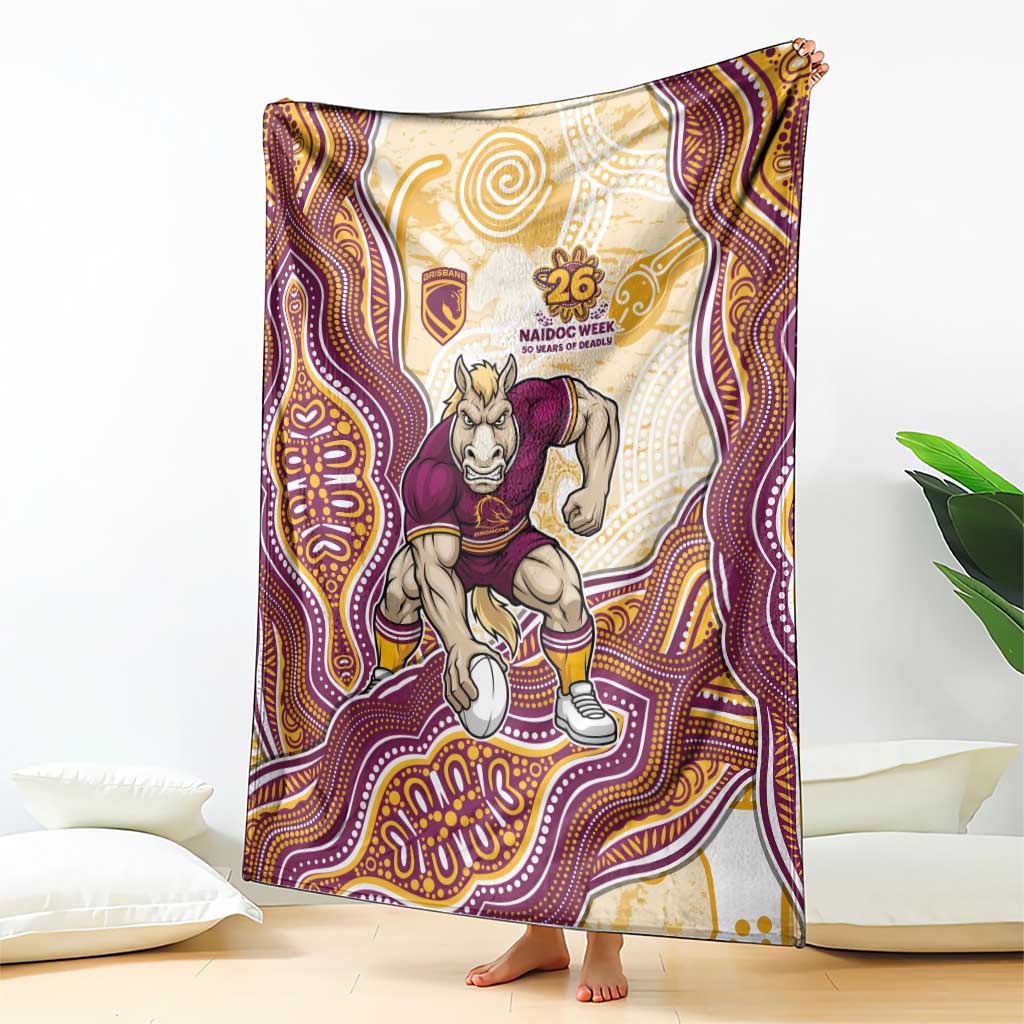 Brisbane Broncos NAIDOC Week 2026 Blanket First Nations of Australia Aboriginal Mascot Rugby