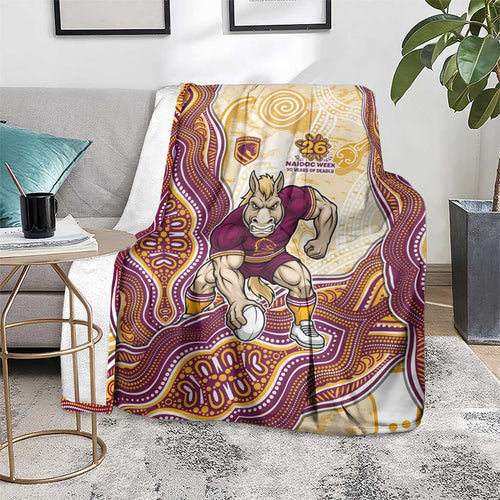 Brisbane Broncos NAIDOC Week 2026 Blanket First Nations of Australia Aboriginal Mascot Rugby