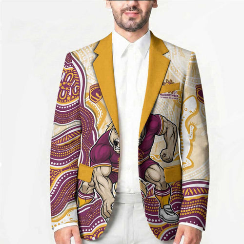 Brisbane Broncos NAIDOC Week 2026 Blazer First Nations of Australia Aboriginal Mascot Rugby