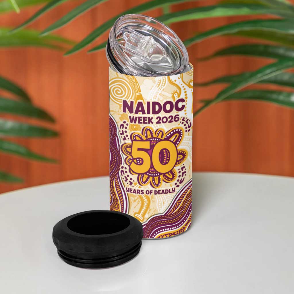 Brisbane Broncos NAIDOC Week 2026 4 in 1 Can Cooler Tumbler First Nations of Australia Aboriginal Mascot Rugby