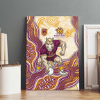 Brisbane Broncos NAIDOC Week 2026 Canvas Wall Art First Nations of Australia Aboriginal Mascot Rugby