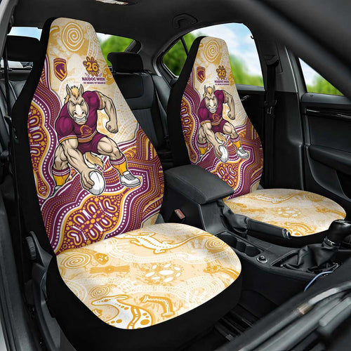 Brisbane Broncos NAIDOC Week 2026 Car Seat Cover First Nations of Australia Aboriginal Mascot Rugby