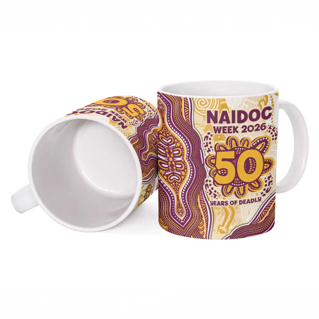 Brisbane Broncos NAIDOC Week 2026 Ceramic Mug First Nations of Australia Aboriginal Mascot Rugby