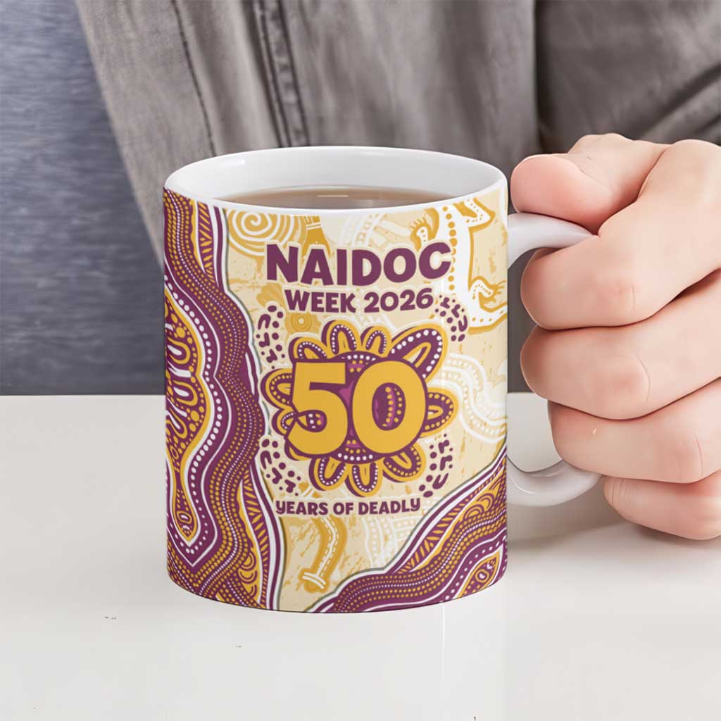 Brisbane Broncos NAIDOC Week 2026 Ceramic Mug First Nations of Australia Aboriginal Mascot Rugby
