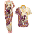 Brisbane Broncos NAIDOC Week 2026 Couples Matching Tank Maxi Dress and Hawaiian Shirt First Nations of Australia Aboriginal Mascot Rugby