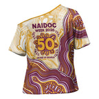 Brisbane Broncos NAIDOC Week 2026 Cross Shoulder Shirt First Nations of Australia Aboriginal Mascot Rugby