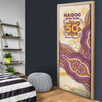 Brisbane Broncos NAIDOC Week 2026 Door Cover First Nations of Australia Aboriginal Mascot Rugby