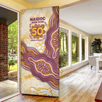 Brisbane Broncos NAIDOC Week 2026 Door Cover First Nations of Australia Aboriginal Mascot Rugby
