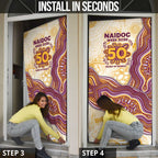 Brisbane Broncos NAIDOC Week 2026 Door Cover First Nations of Australia Aboriginal Mascot Rugby