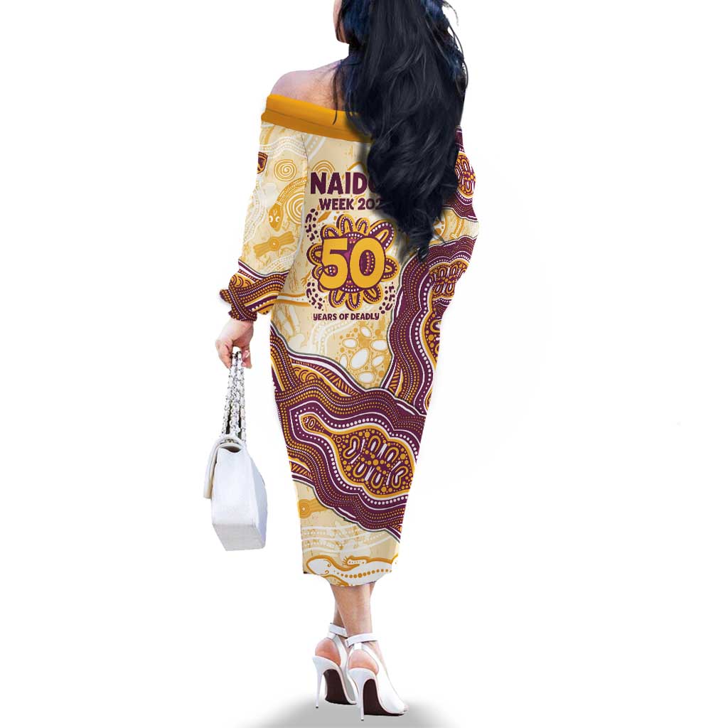 Brisbane Broncos NAIDOC Week 2026 Family Matching Off The Shoulder Long Sleeve Dress and Hawaiian Shirt First Nations of Australia Aboriginal Mascot Rugby