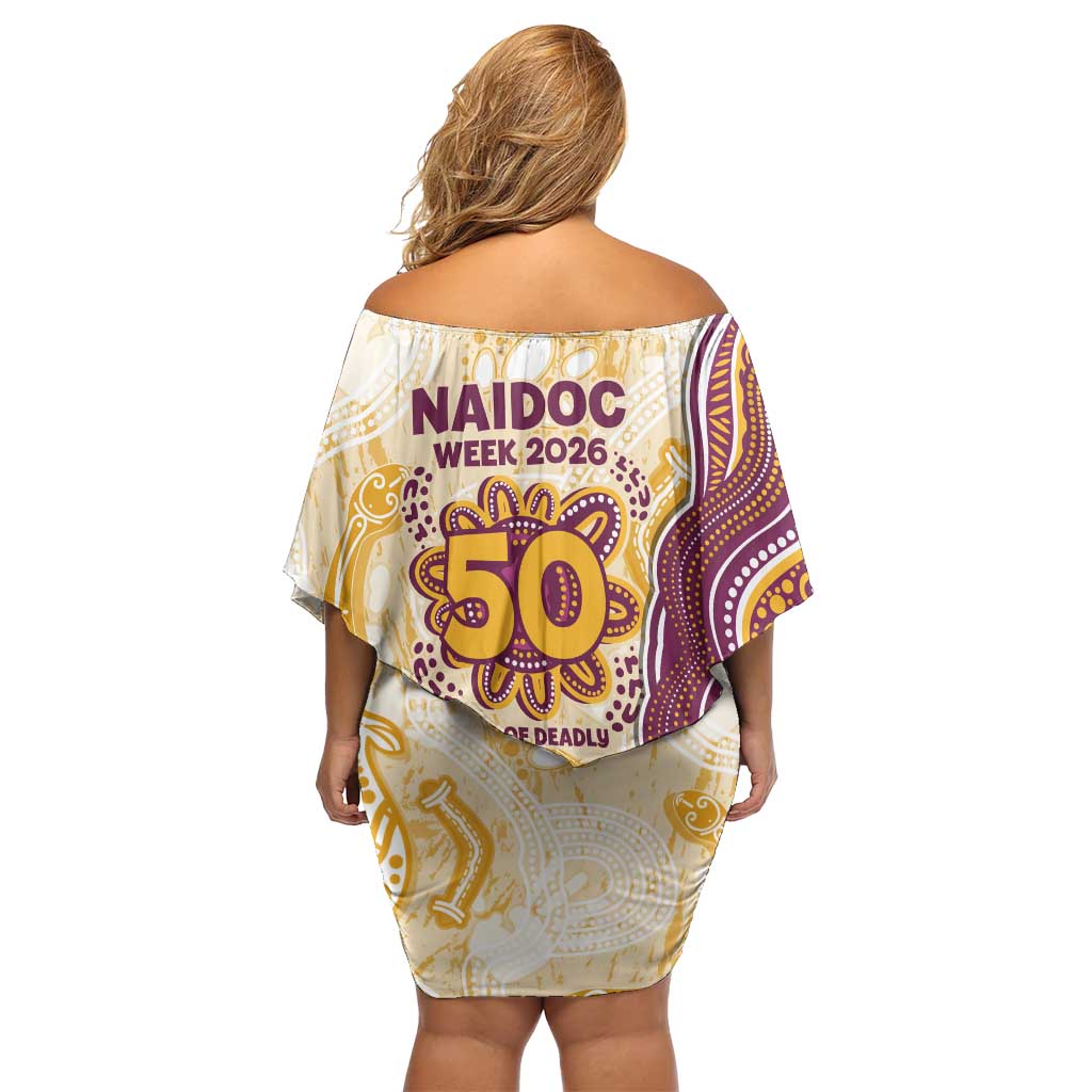 Brisbane Broncos NAIDOC Week 2026 Family Matching Off Shoulder Short Dress and Hawaiian Shirt First Nations of Australia Aboriginal Mascot Rugby