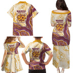 Brisbane Broncos NAIDOC Week 2026 Family Matching Puletasi and Hawaiian Shirt First Nations of Australia Aboriginal Mascot Rugby