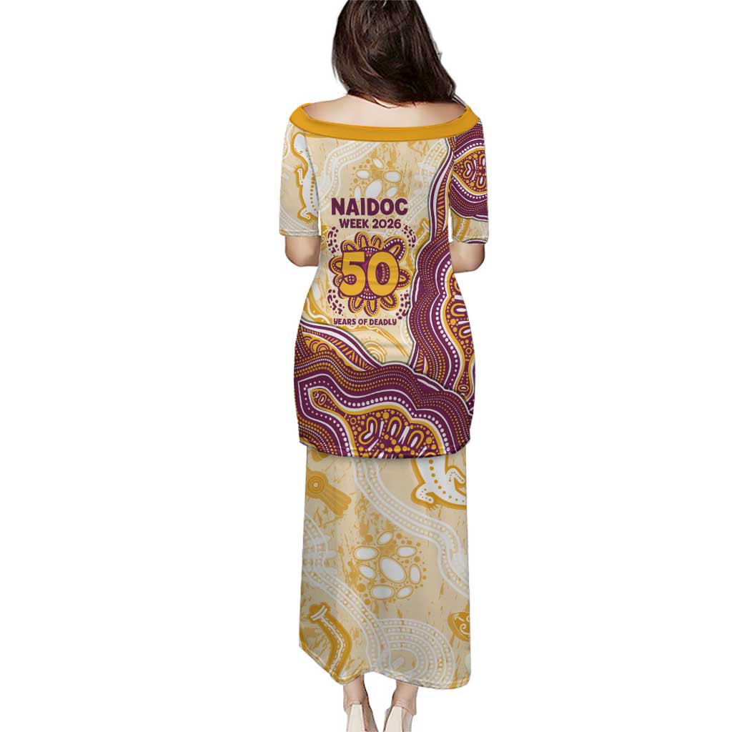 Brisbane Broncos NAIDOC Week 2026 Family Matching Puletasi and Hawaiian Shirt First Nations of Australia Aboriginal Mascot Rugby