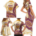 Brisbane Broncos NAIDOC Week 2026 Family Matching Short Sleeve Bodycon Dress and Hawaiian Shirt First Nations of Australia Aboriginal Mascot Rugby