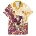 Brisbane Broncos NAIDOC Week 2026 Family Matching Short Sleeve Bodycon Dress and Hawaiian Shirt First Nations of Australia Aboriginal Mascot Rugby