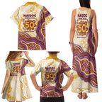 Brisbane Broncos NAIDOC Week 2026 Family Matching Tank Maxi Dress and Hawaiian Shirt First Nations of Australia Aboriginal Mascot Rugby