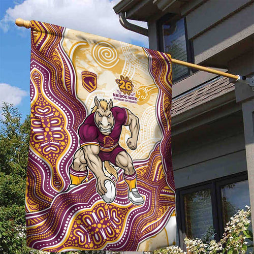 Brisbane Broncos NAIDOC Week 2026 Garden Flag First Nations of Australia Aboriginal Mascot Rugby