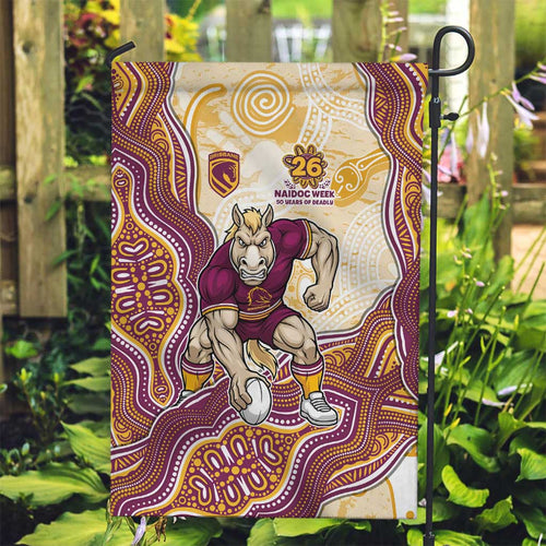 Brisbane Broncos NAIDOC Week 2026 Garden Flag First Nations of Australia Aboriginal Mascot Rugby