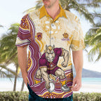 Brisbane Broncos NAIDOC Week 2026 Hawaiian Shirt First Nations of Australia Aboriginal Mascot Rugby