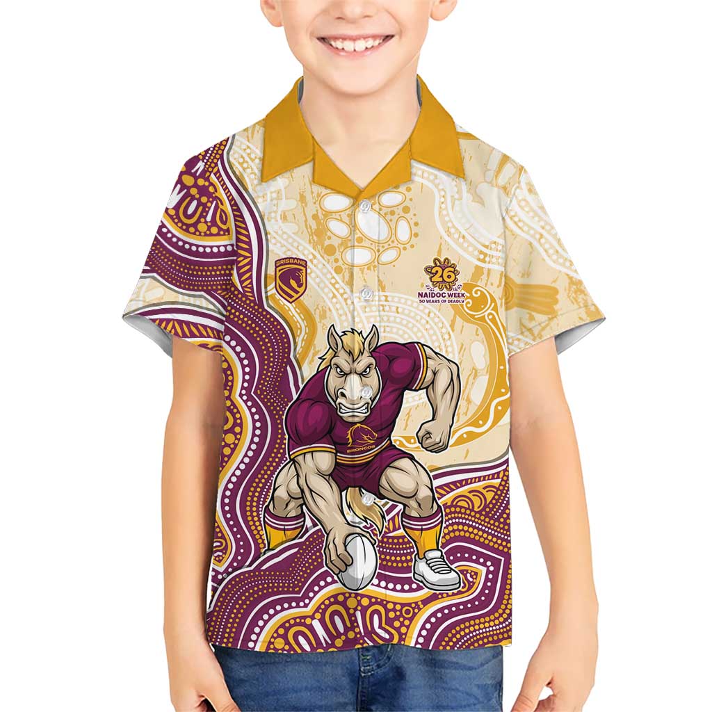 Brisbane Broncos NAIDOC Week 2026 Hawaiian Shirt First Nations of Australia Aboriginal Mascot Rugby