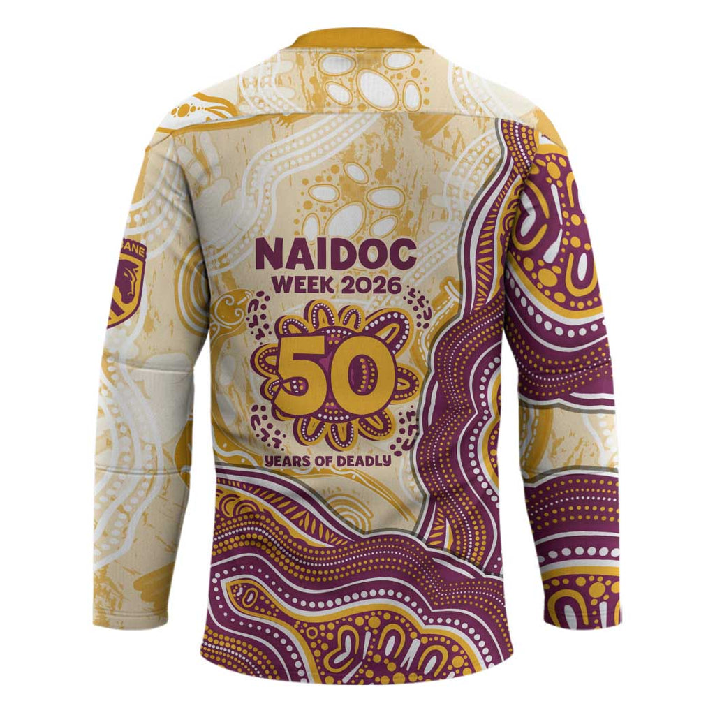 Brisbane Broncos NAIDOC Week 2026 Hockey Jersey First Nations of Australia Aboriginal Mascot Rugby