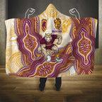 Brisbane Broncos NAIDOC Week 2026 Hooded Blanket First Nations of Australia Aboriginal Mascot Rugby