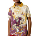 Brisbane Broncos NAIDOC Week 2026 Kid Polo Shirt First Nations of Australia Aboriginal Mascot Rugby