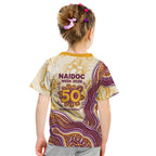 Brisbane Broncos NAIDOC Week 2026 Kid T Shirt First Nations of Australia Aboriginal Mascot Rugby