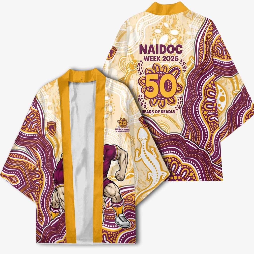 Brisbane Broncos NAIDOC Week 2026 Kimono First Nations of Australia Aboriginal Mascot Rugby