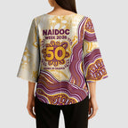 Brisbane Broncos NAIDOC Week 2026 Kimono Sleeve Blouse First Nations of Australia Aboriginal Mascot Rugby