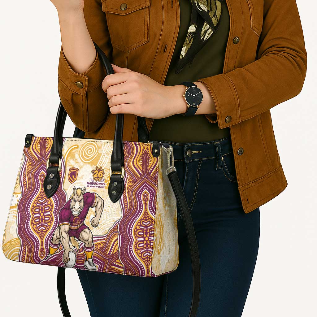 Brisbane Broncos NAIDOC Week 2026 Leather Bag First Nations of Australia Aboriginal Mascot Rugby