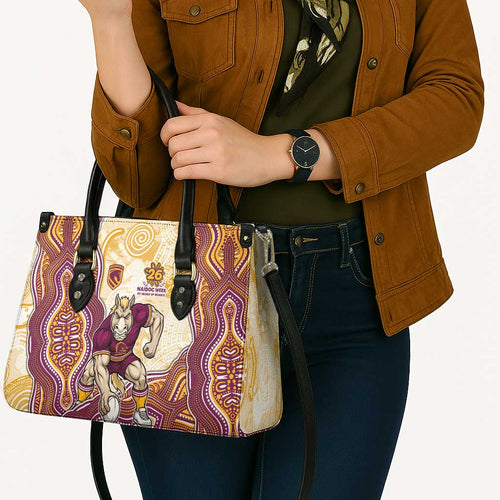 Brisbane Broncos NAIDOC Week 2026 Leather Bag First Nations of Australia Aboriginal Mascot Rugby