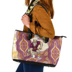 Brisbane Broncos NAIDOC Week 2026 Leather Tote Bag First Nations of Australia Aboriginal Mascot Rugby