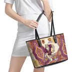 Brisbane Broncos NAIDOC Week 2026 Leather Tote Bag First Nations of Australia Aboriginal Mascot Rugby